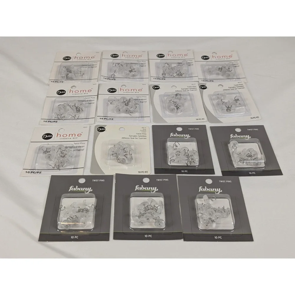 150 Pcs Bed Skirt Pins Clear Heads Twist Pins for Upholstery Slipcovers Couches